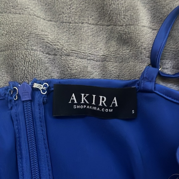 Akira Royal Blue Mini Dress Size Small - Picture 3 of 3